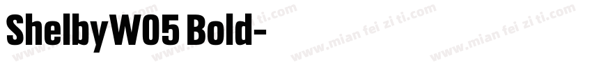 ShelbyW05 Bold字体转换